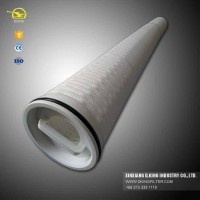 High flow folding water filter element for water filtration polypropylene structure